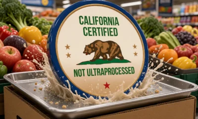 California Non-Ultraprocessed Certified seal enrolled for Newsom