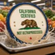 California Non-Ultraprocessed Certified seal enrolled for Newsom