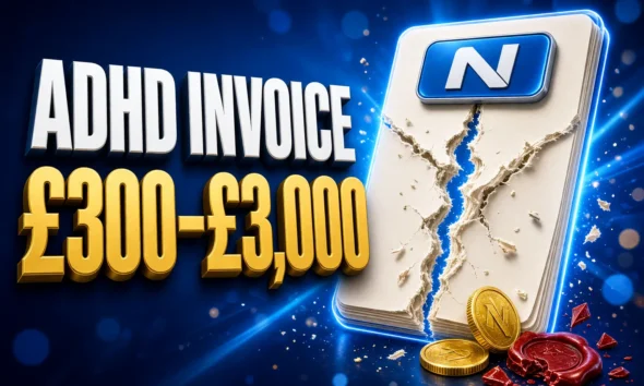 NHS ADHD assessment invoices £300 to £3,000