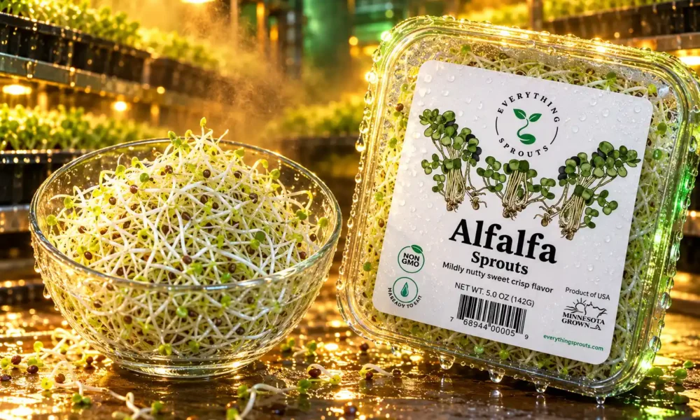 Everything Sprouts alfalfa recall E. coli Salmonella
