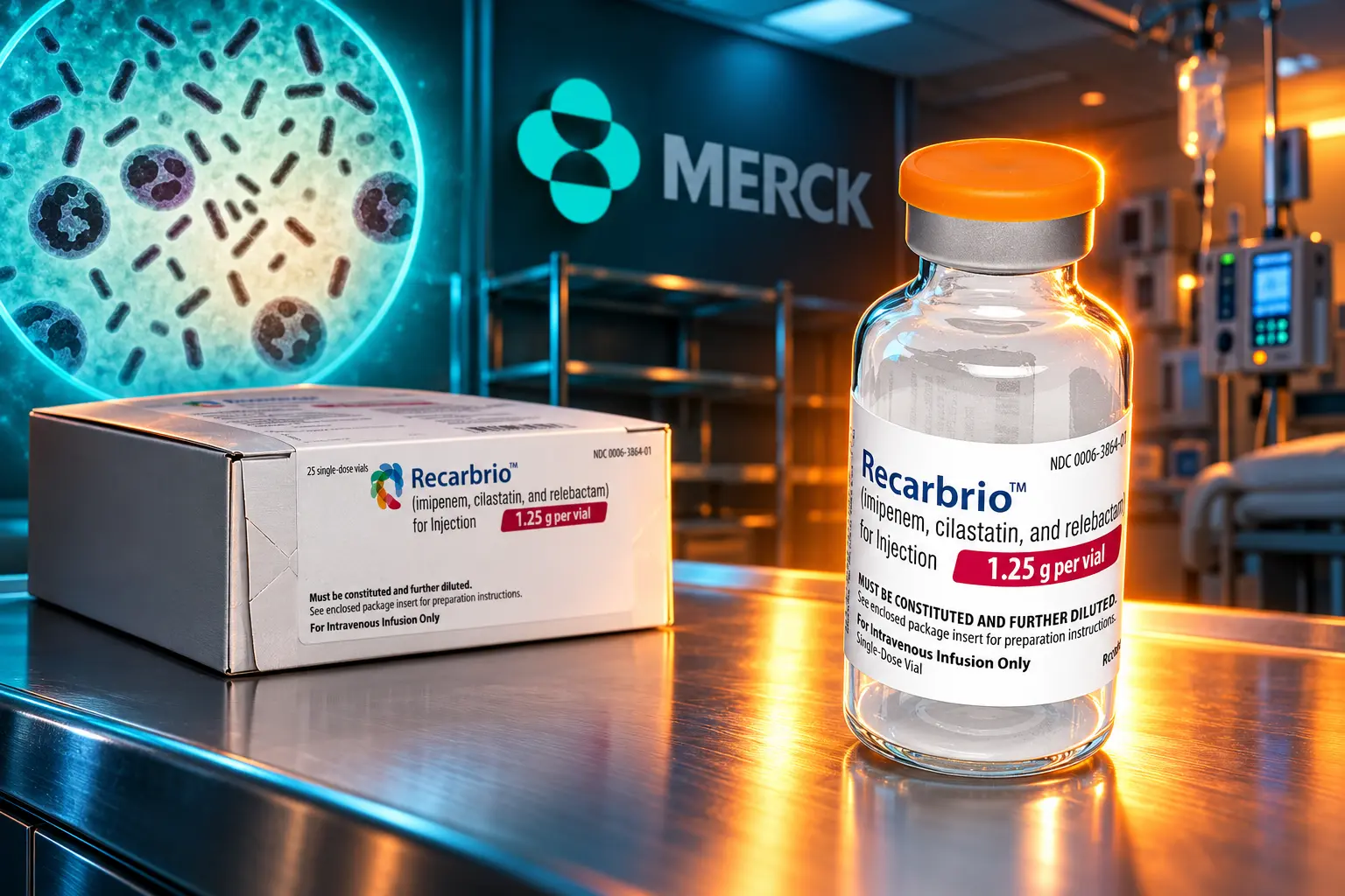 Merck stopped shipping Recarbrio September 2026