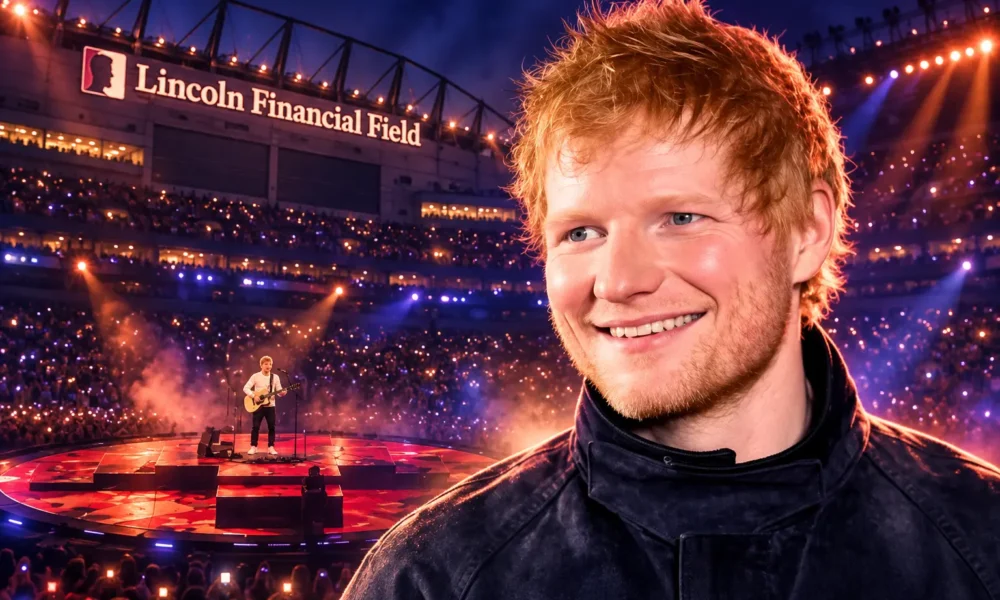 Ed Sheeran solo Loop Tour night at the Linc