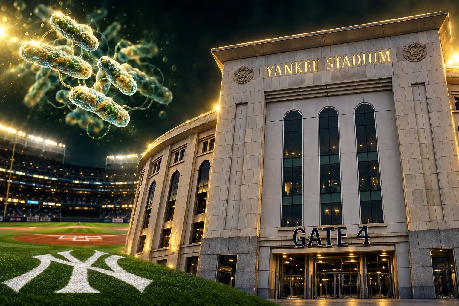 Yankee Stadium cooling tower Legionnaires cluster Bronx